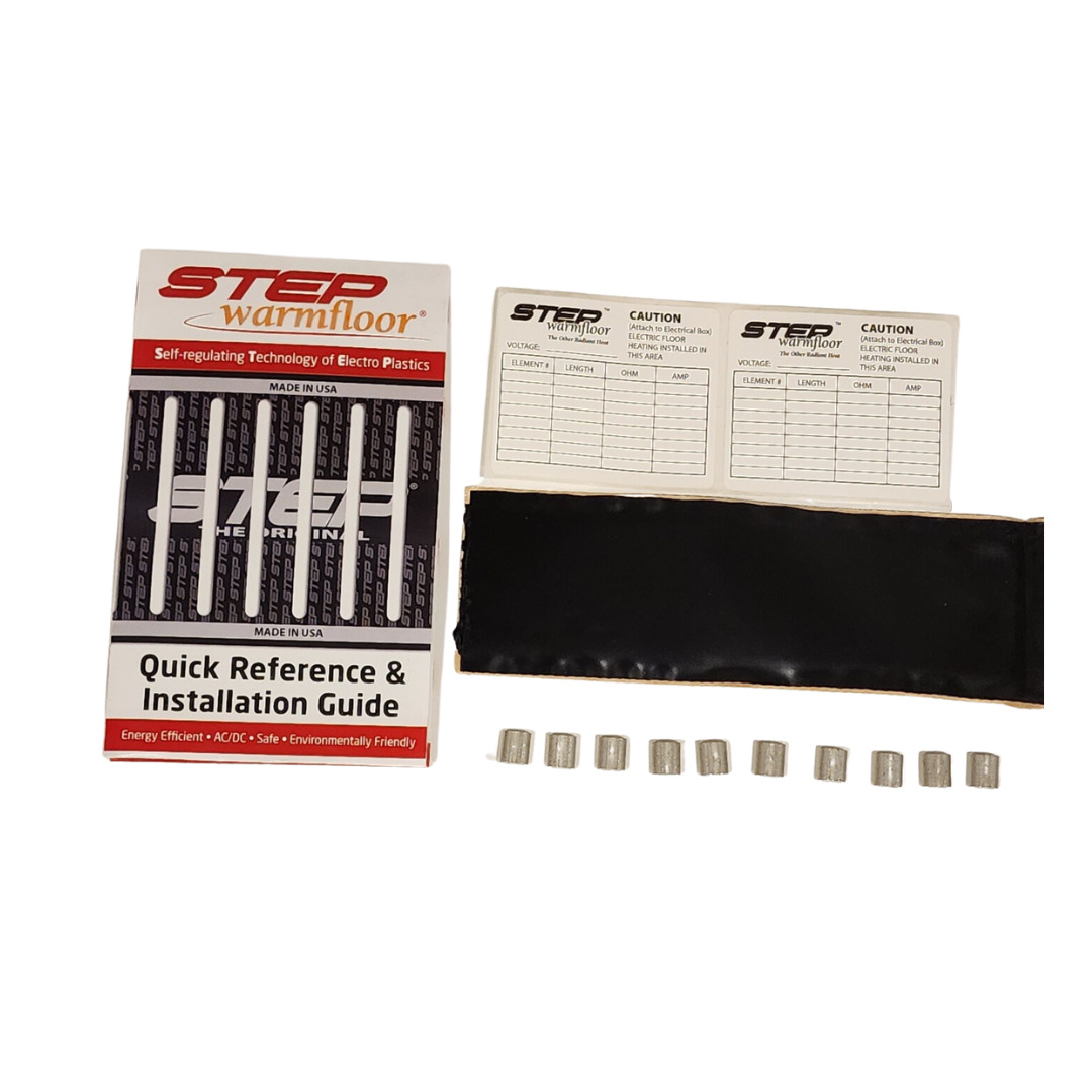 Radiant Heat Mat Kit, Concrete Floors, 50ft²