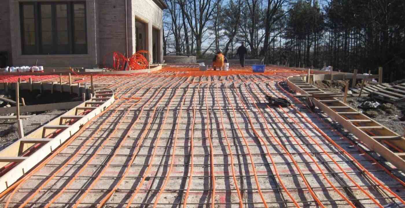 hydronic heated driveway