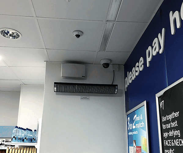 Aspect XL Heat Panel in retail store