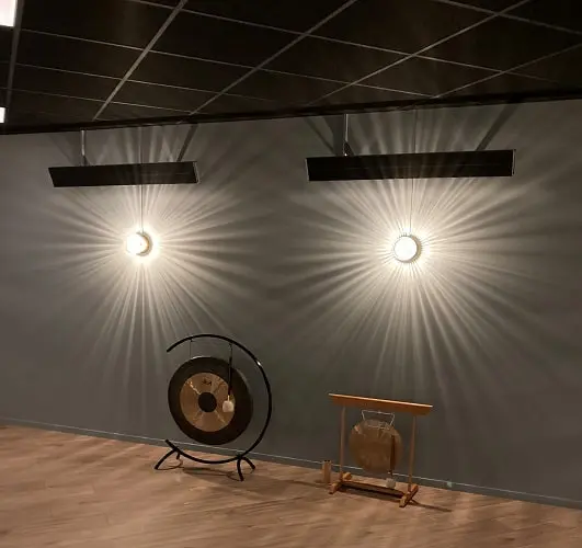Black Summit heaters for hot yoga
