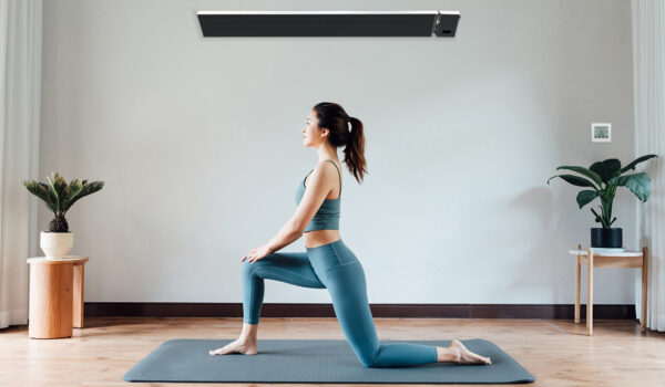 Radiant Panel Heater in home hot yoga