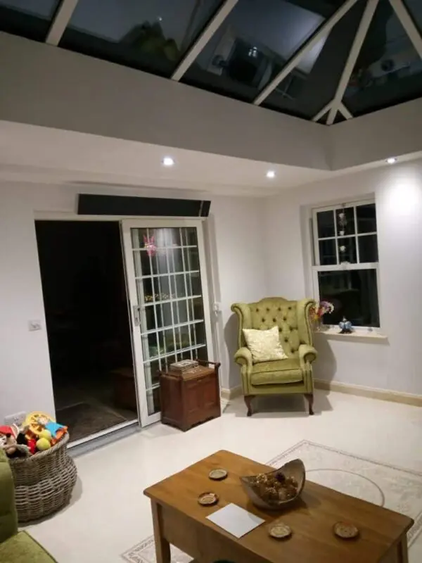 Radiant Space Panel Heater conservatory