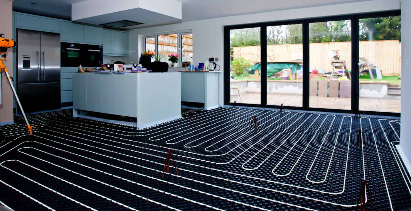 preparation for radiant floor heating project