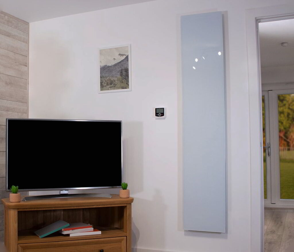 Project Curv Tall Radiant Glass Heater