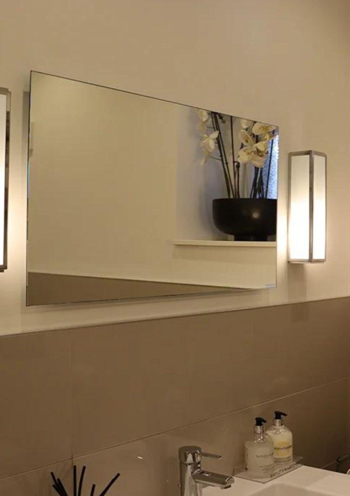 mirror radiant heat panel
