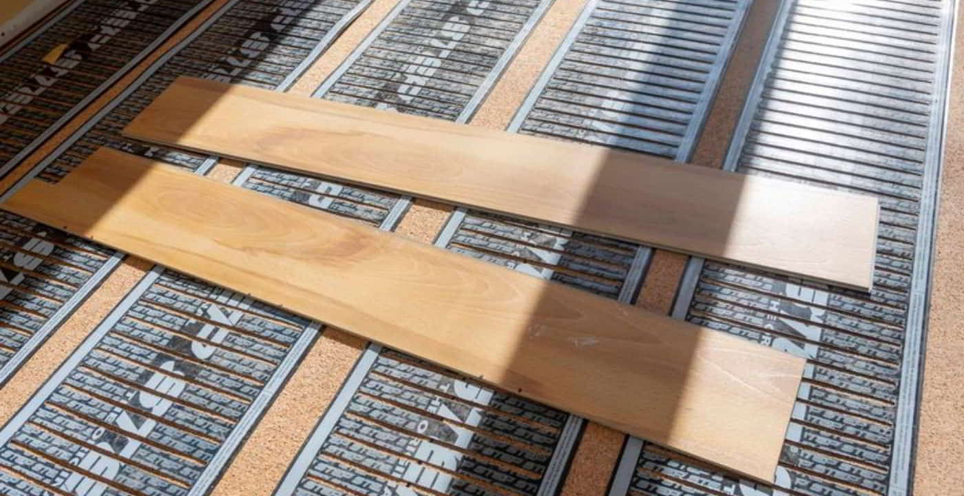 new construction radiant floor heating system installation
