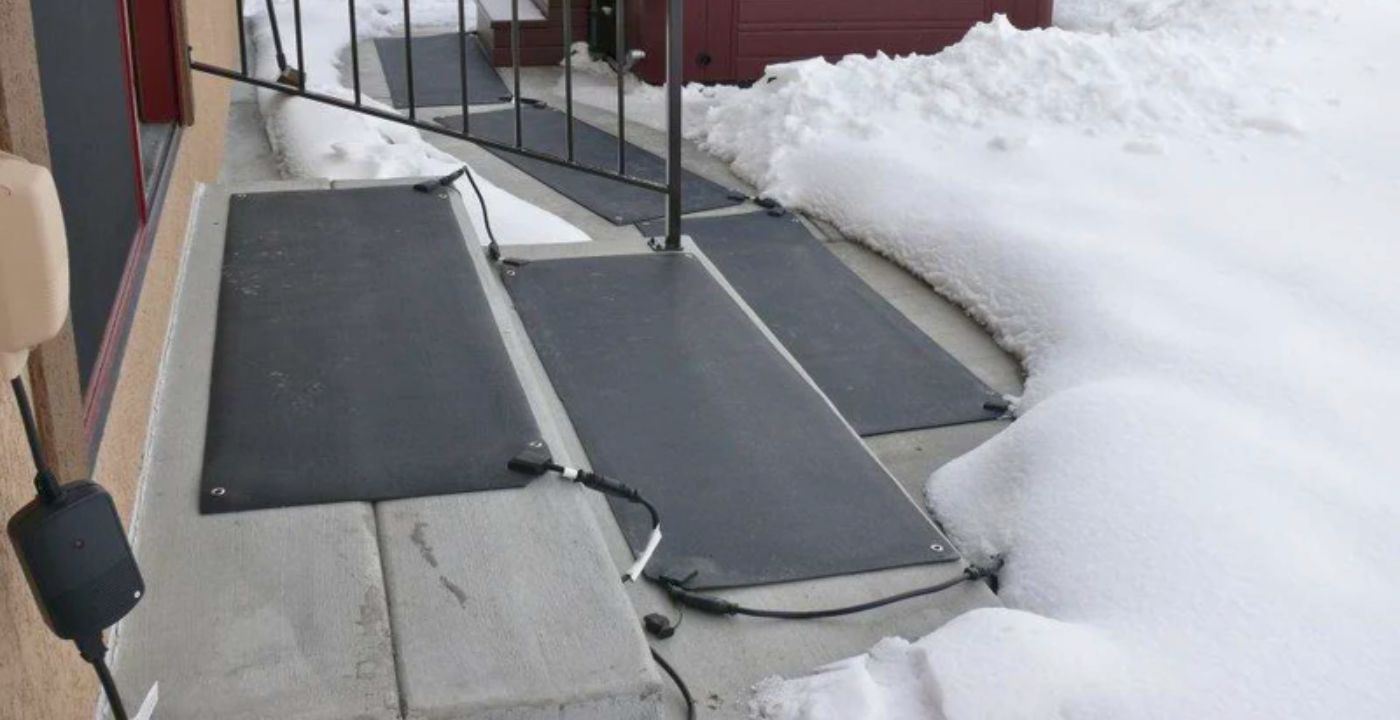 electric driveway snow melting mats