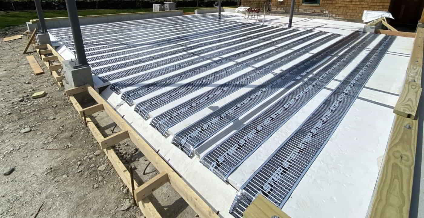 how to install heated concrete floors