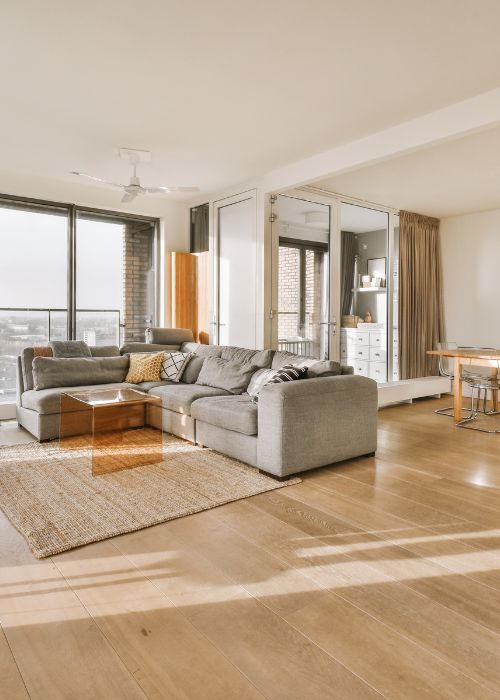 heated wood floor